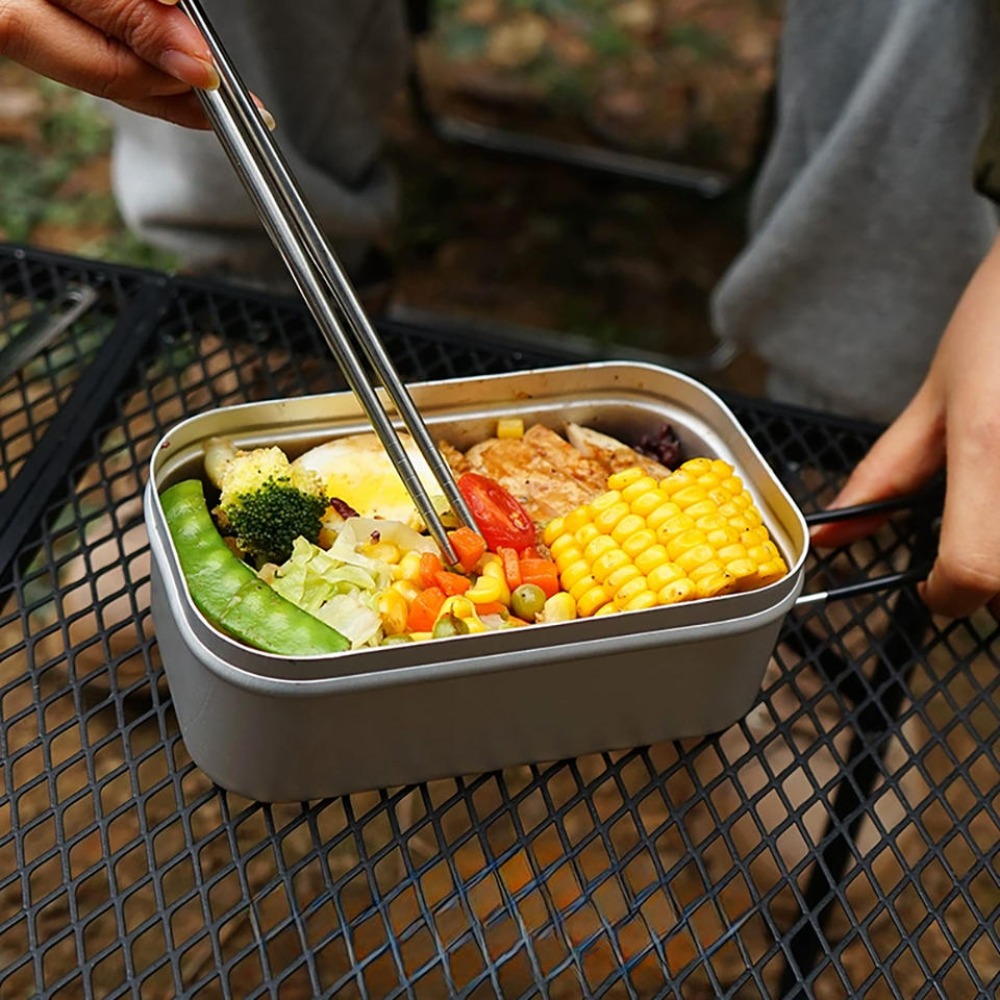 Camping Outdoor Cooking Set - Ultralight Tableware Camping Cookware Lunch Box