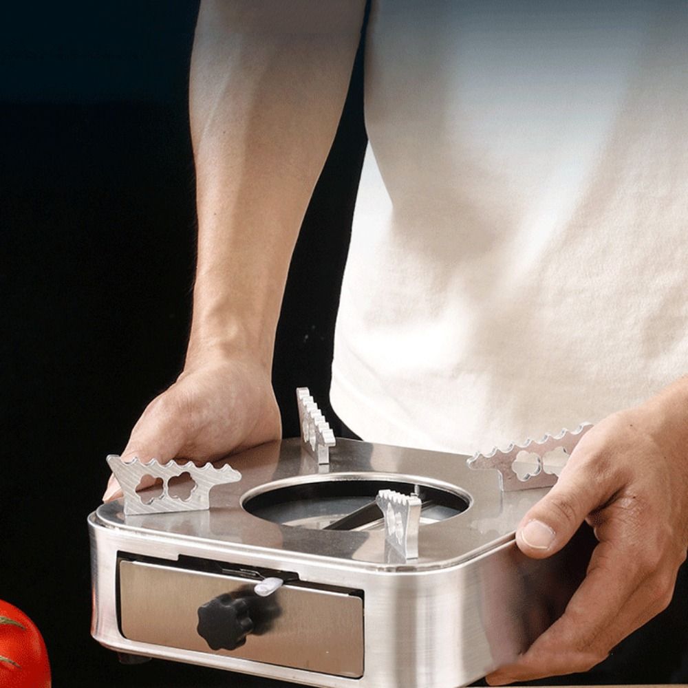 Camping Cooking Burner - Portable Square Stainless Steel Alcohol Stove