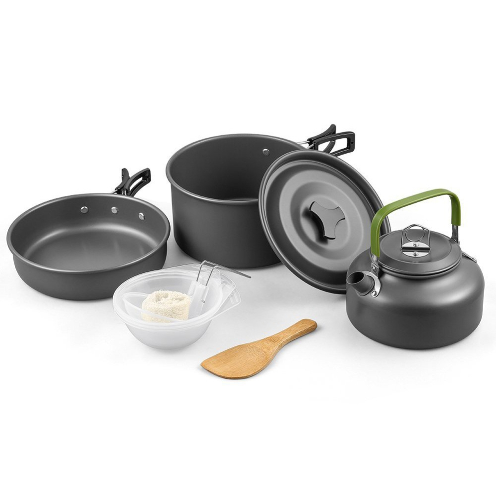 Camping Cooking Set Non Stick - Outdoor camping cookware set aluminum non