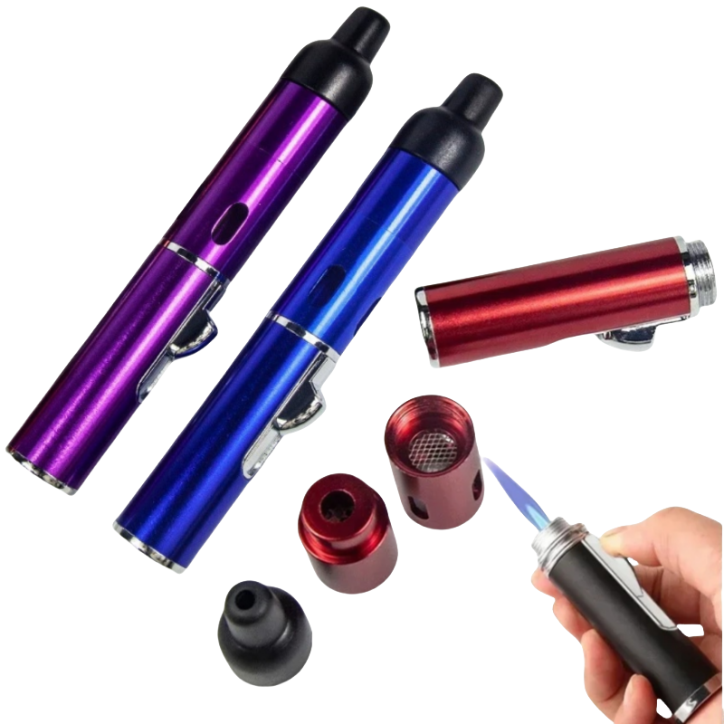 Camping Cooking Flame - Windproof Multifunctional Inflatable Lighter Metal Portable