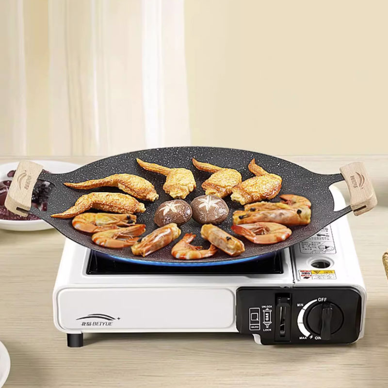 Camping Cooking Set Non Stick - ﻿ 26/30/33CM Outdoor Camping Grill Pan
