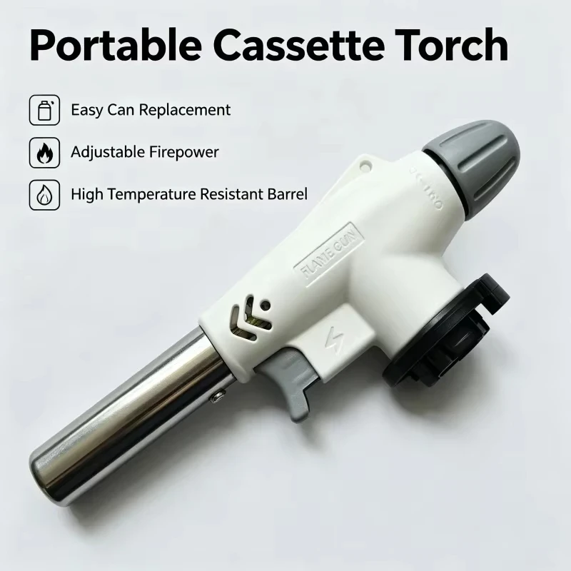 Camping Cooking Flame - Automatic Welding Ignition Butane Gas Torch,