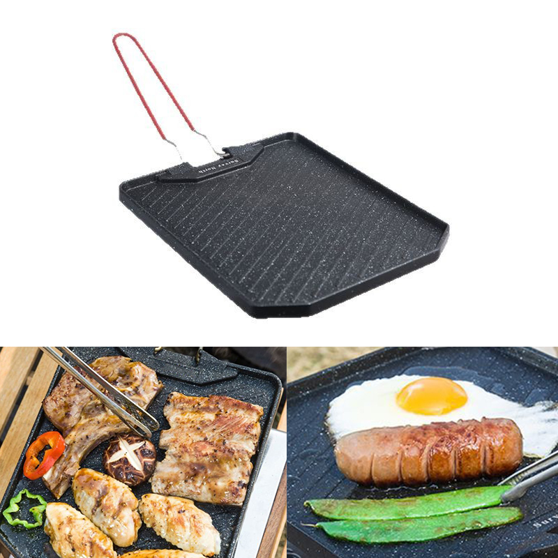 Camping Cooking Set Non Stick - Outdoor camping barbecue pan Household non-stick