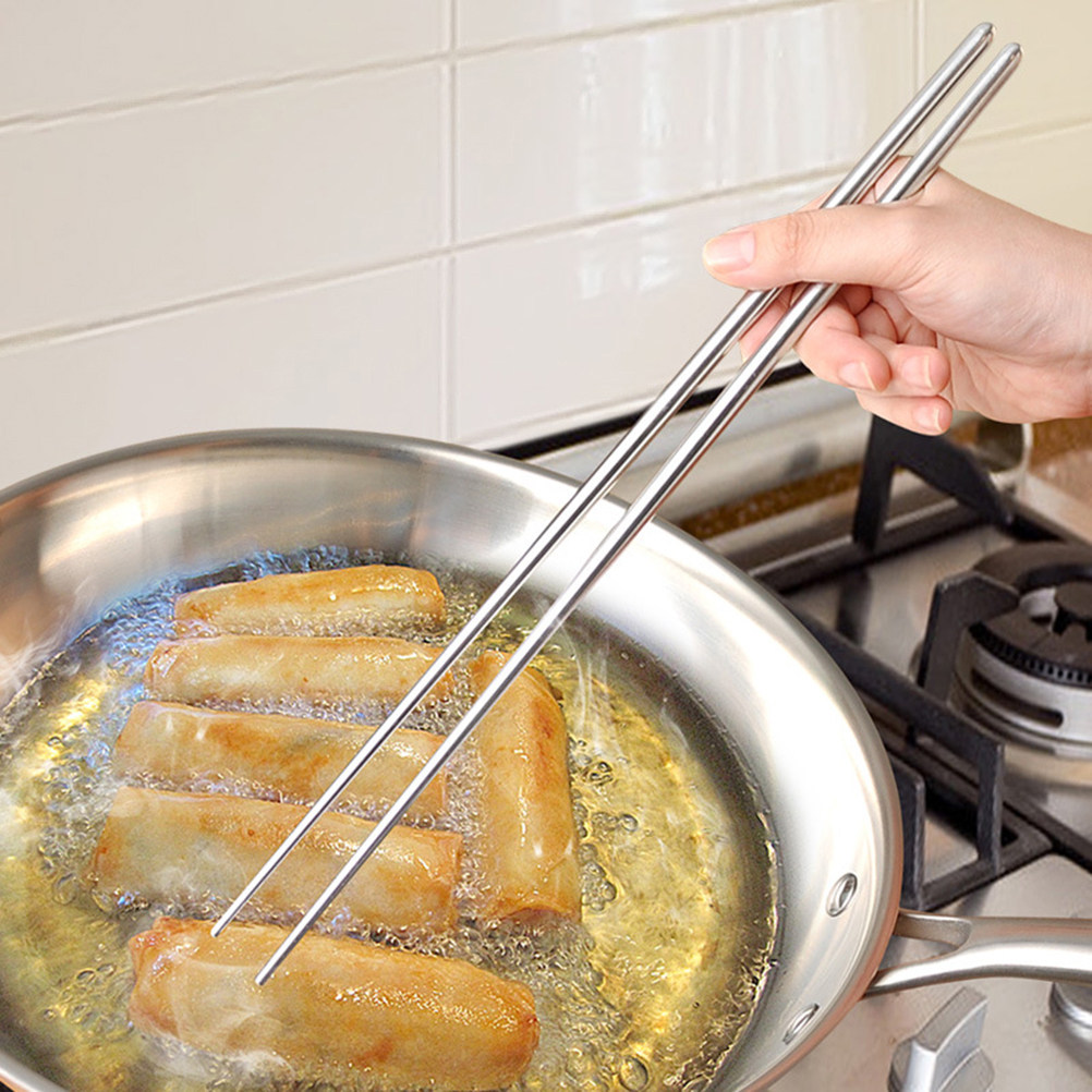 1Pair Extra Long Stainless Ste - Camping Cooking Tips recension och pris