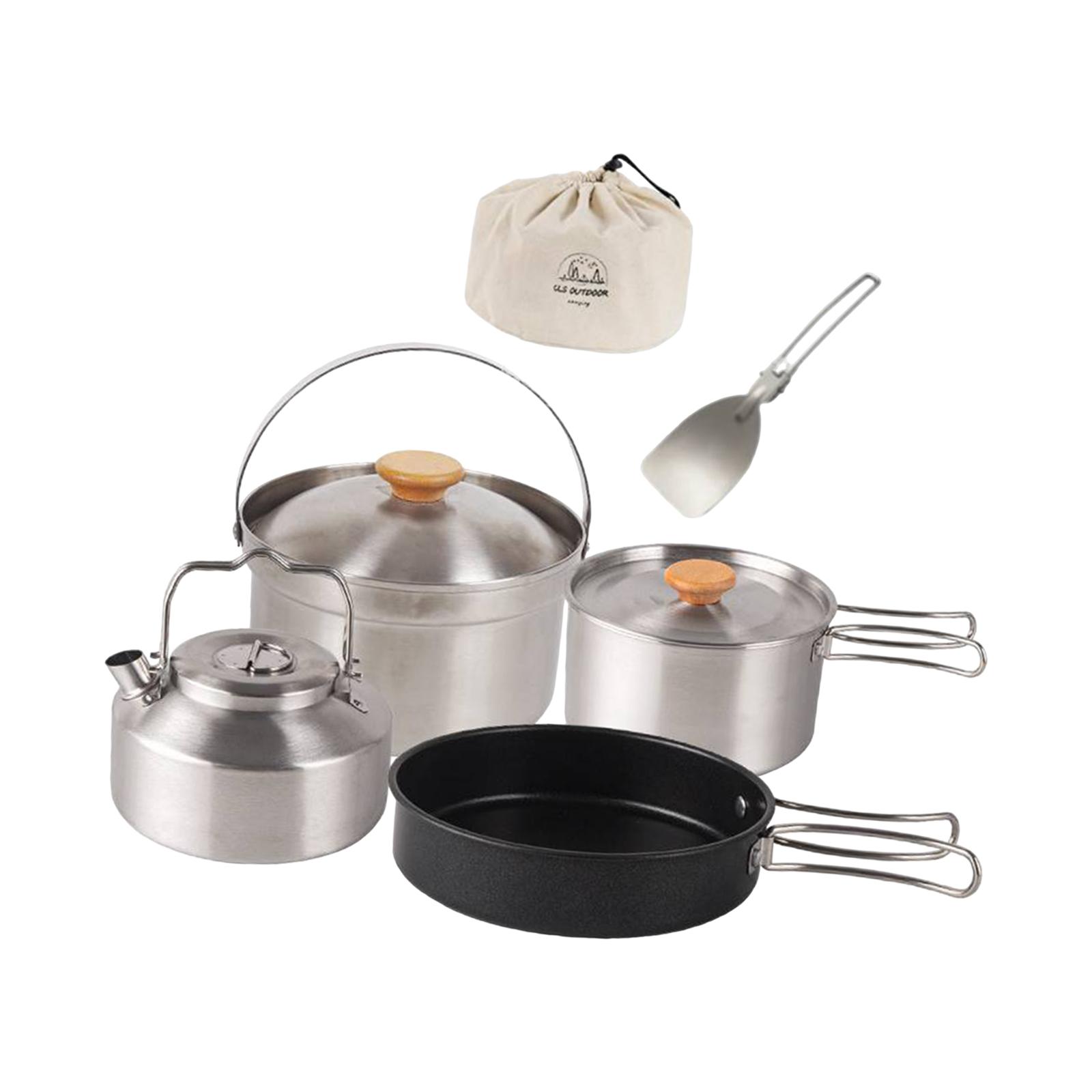 Camping Cookware Cook Gear Por - Camping Cooking Set Non Stick recension och pris