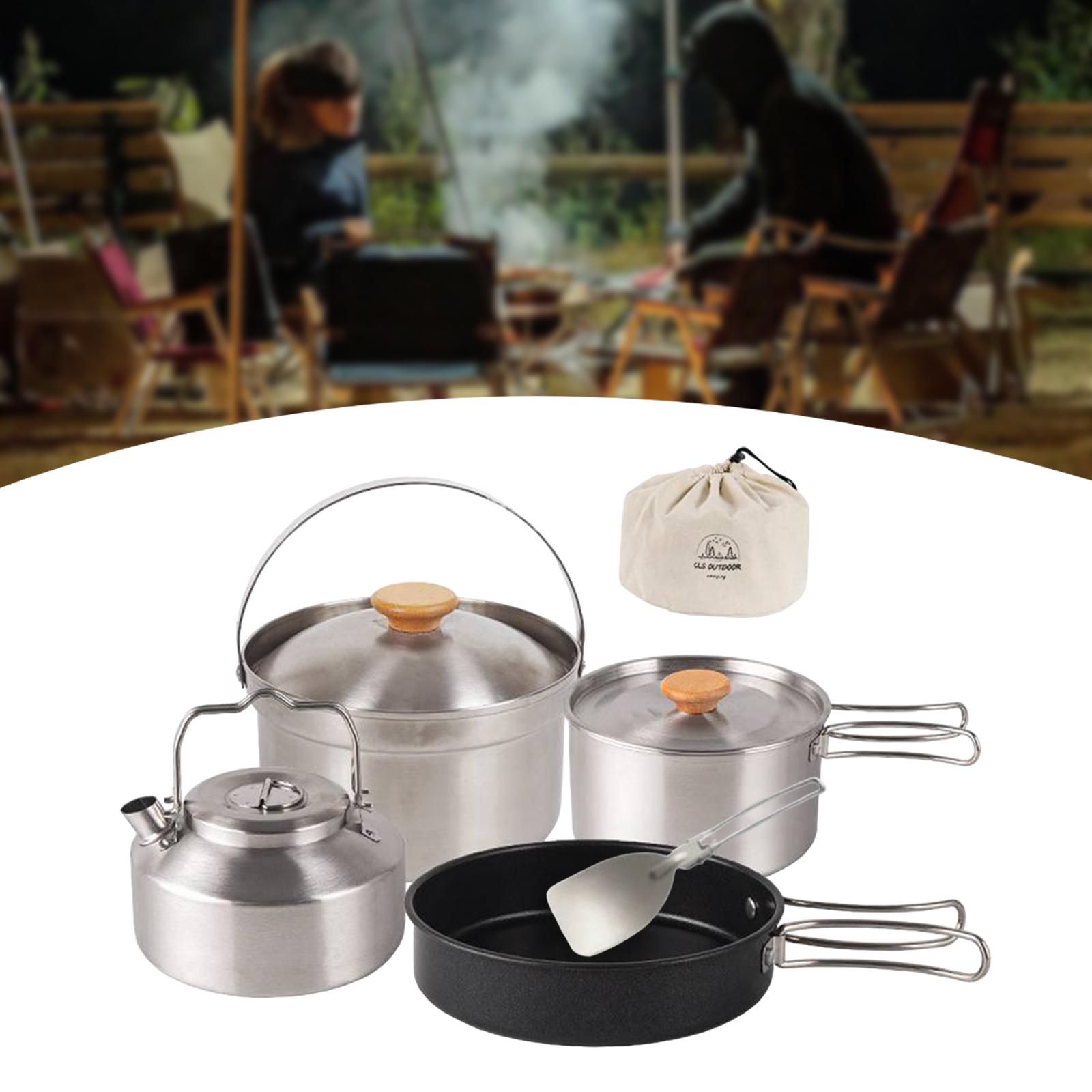 Camping Cookware Cook Gear Por - Camping Cooking Set Non Stick recension och pris