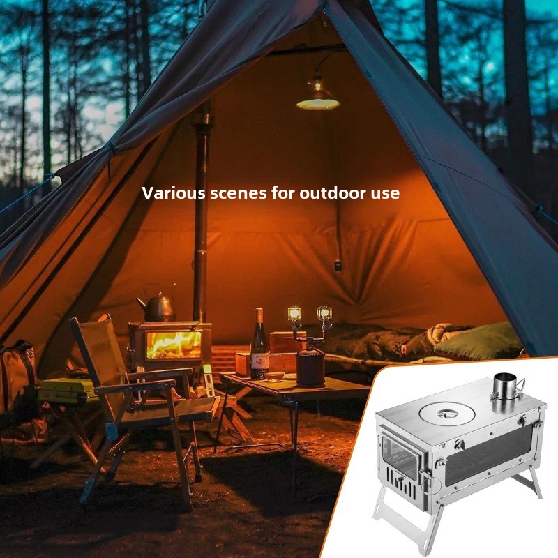 430 Stainless Steel Portable T - Camping Cooking Device recension och pris