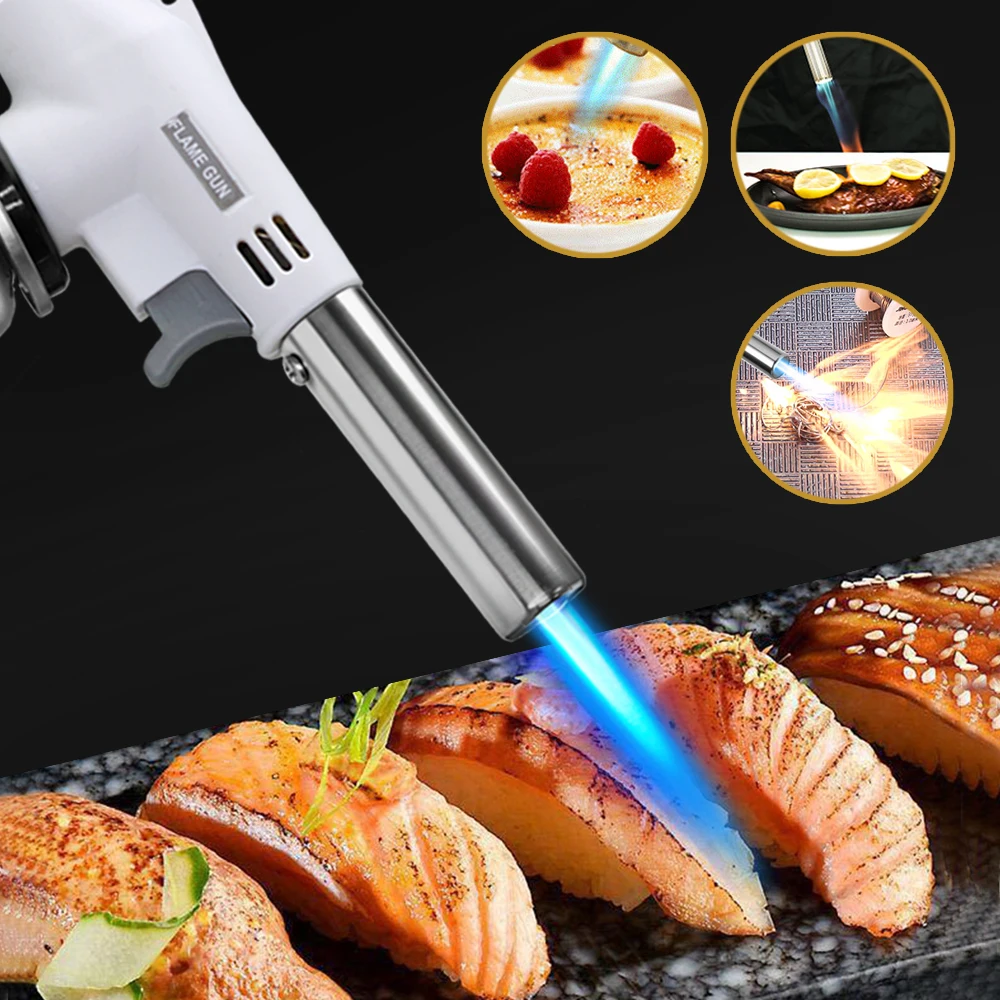 Portable Metal Flame Gun Butan - Camping Cooking Flame recension och pris