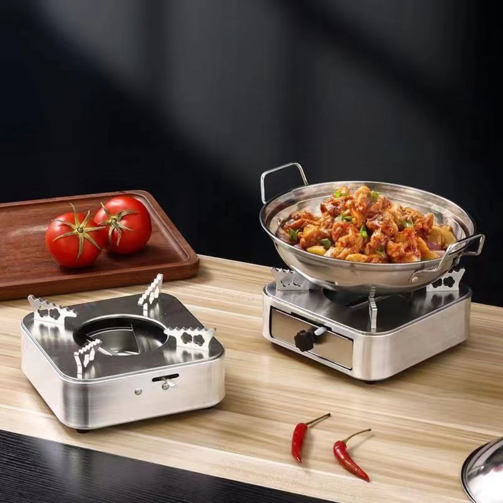 Portable Square Stainless Stee - Camping Cooking Burner recension och pris
