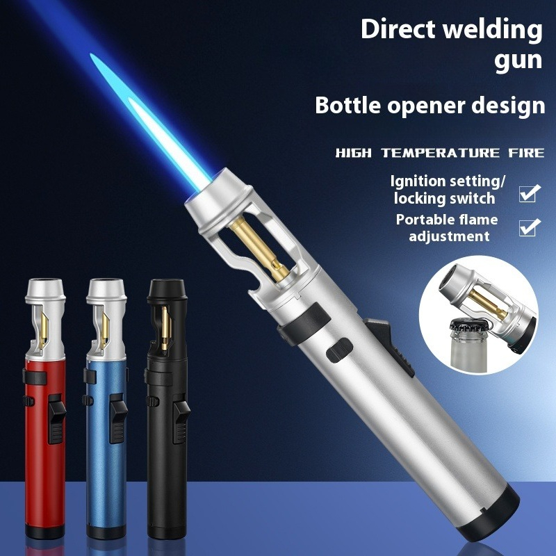 Metal Windproof Jet Flame Ligh - Camping Cooking Flame recension och pris