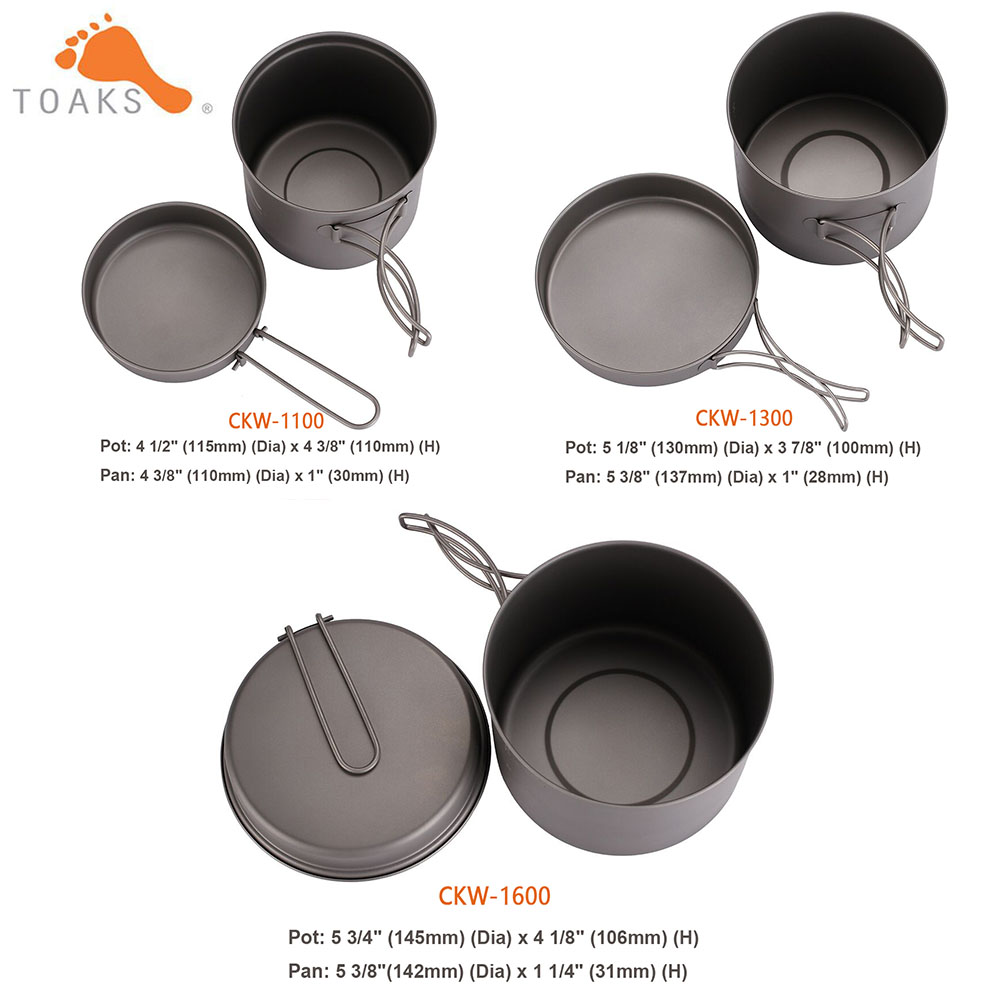 TOAKS Cookware Set Ultralight  - Camping Cooking Sets recension och pris