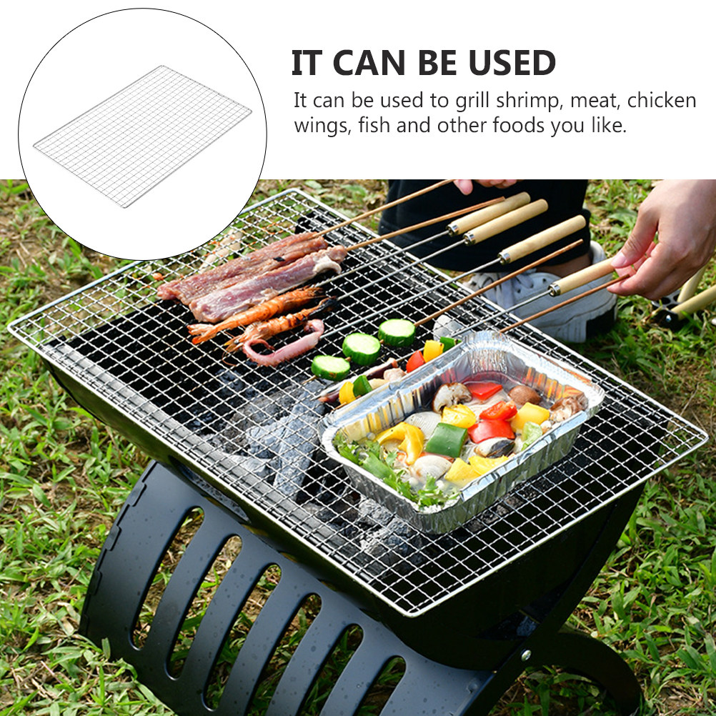 2Pcs Stainless Steel Barbecue  - Camping Cooking Set Non Stick recension och pris