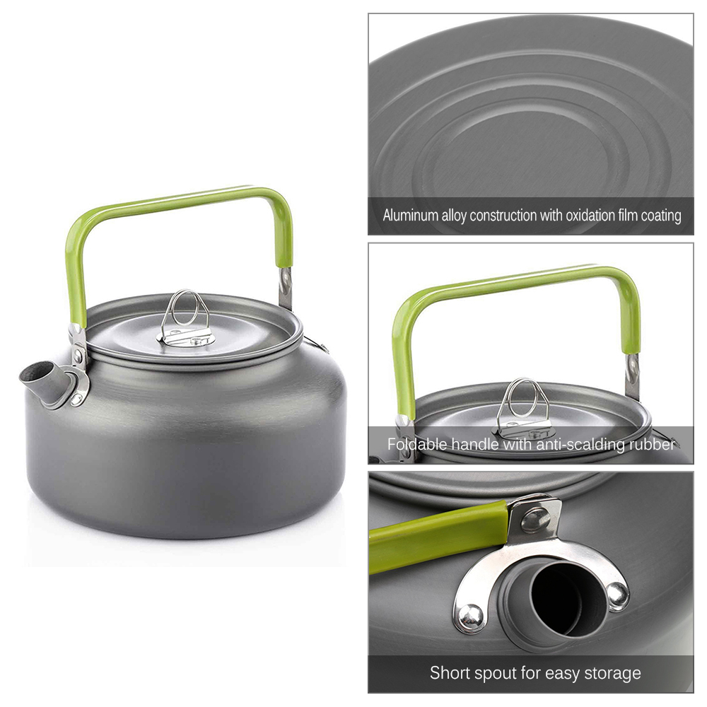 Portable Outdoor Water Kettle  - Camping Cooking Pot Set recension och pris