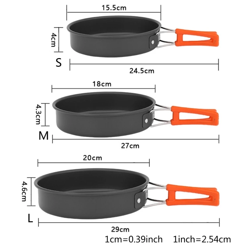 Portable Frying Pan with Stora - Camping Cooking Set Non Stick recension och pris