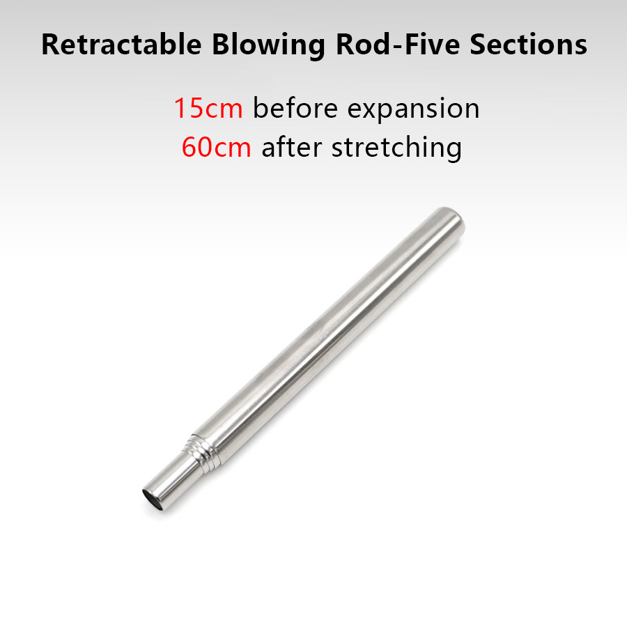 Stainless Steel Blowpipe Pocke - Camping Hiking Cooking recension och pris