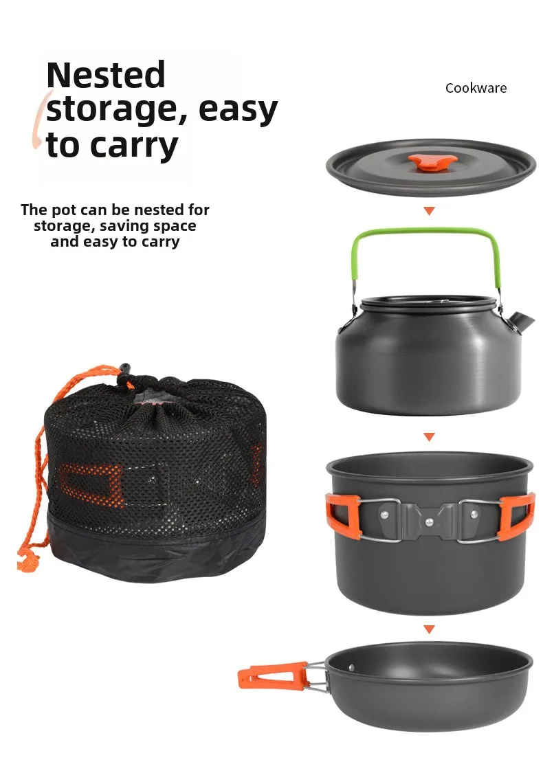 DS-308 Outdoor large capacity  - Camping Cooking Set Ds 308 recension och pris
