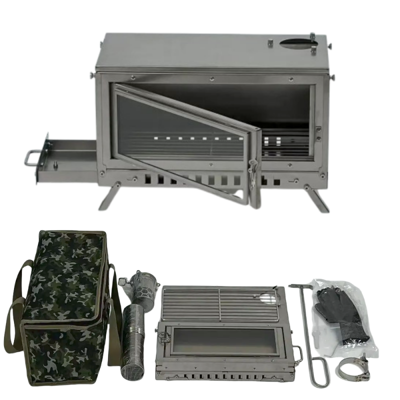 Firewood Stove Tent Stove Fold - Camping Cooking Grate recension och pris