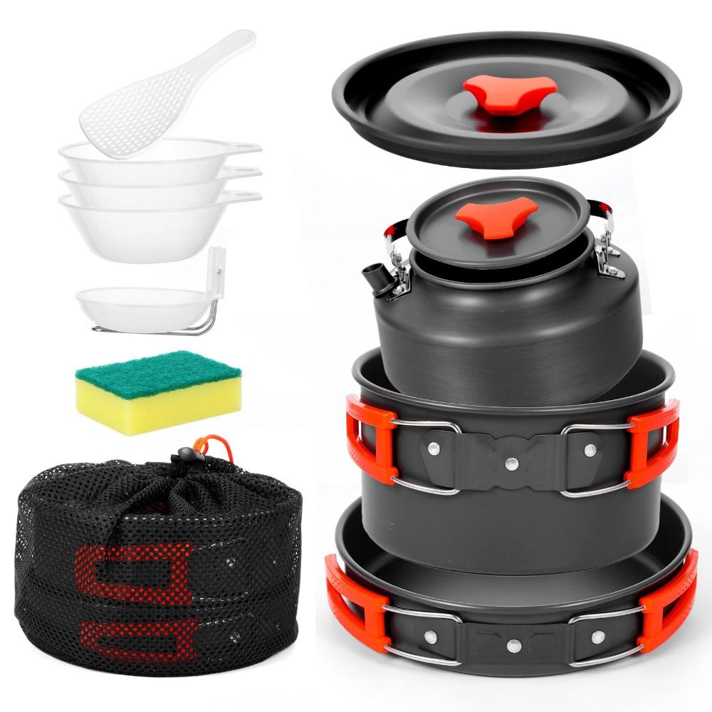 Aluminum Alloy Camping Cookwar - Camping Cooking Set Non Stick recension och pris