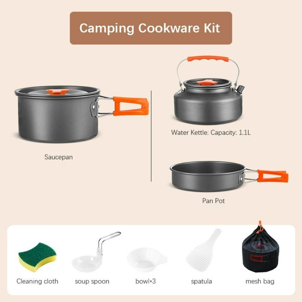 Aluminum Alloy Camping Cookwar - Camping Cooking Set Non Stick recension och pris