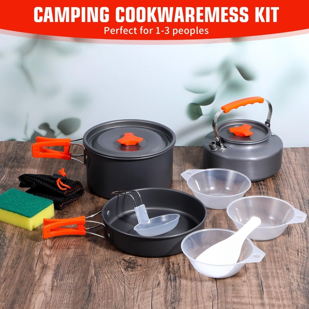 Aluminum Alloy Camping Cookwar - Camping Cooking Set Non Stick recension och pris