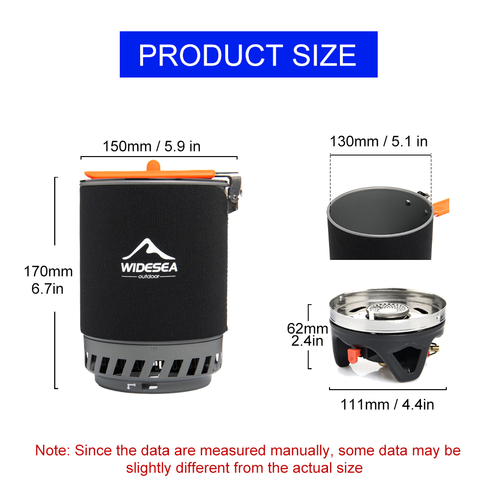 Widesea Camping Cooking System - Camping Outdoor Cooking Set recension och pris