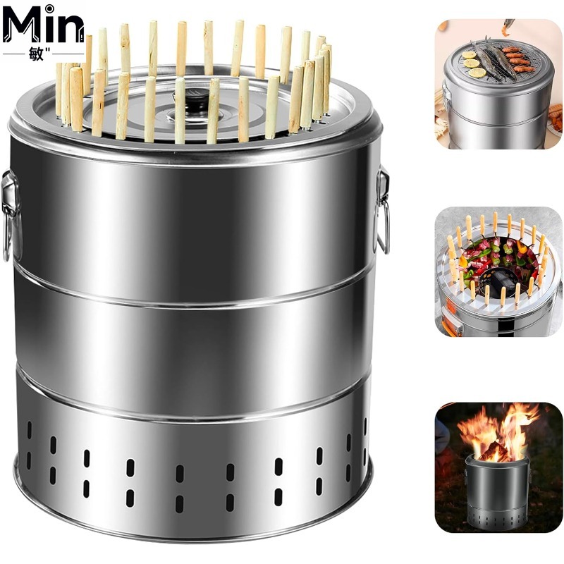 Portable Stainless Steel Wrap- - Camping Cooking Grate recension och pris