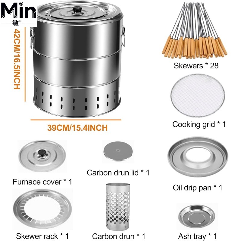 Portable Stainless Steel Wrap- - Camping Cooking Grate recension och pris