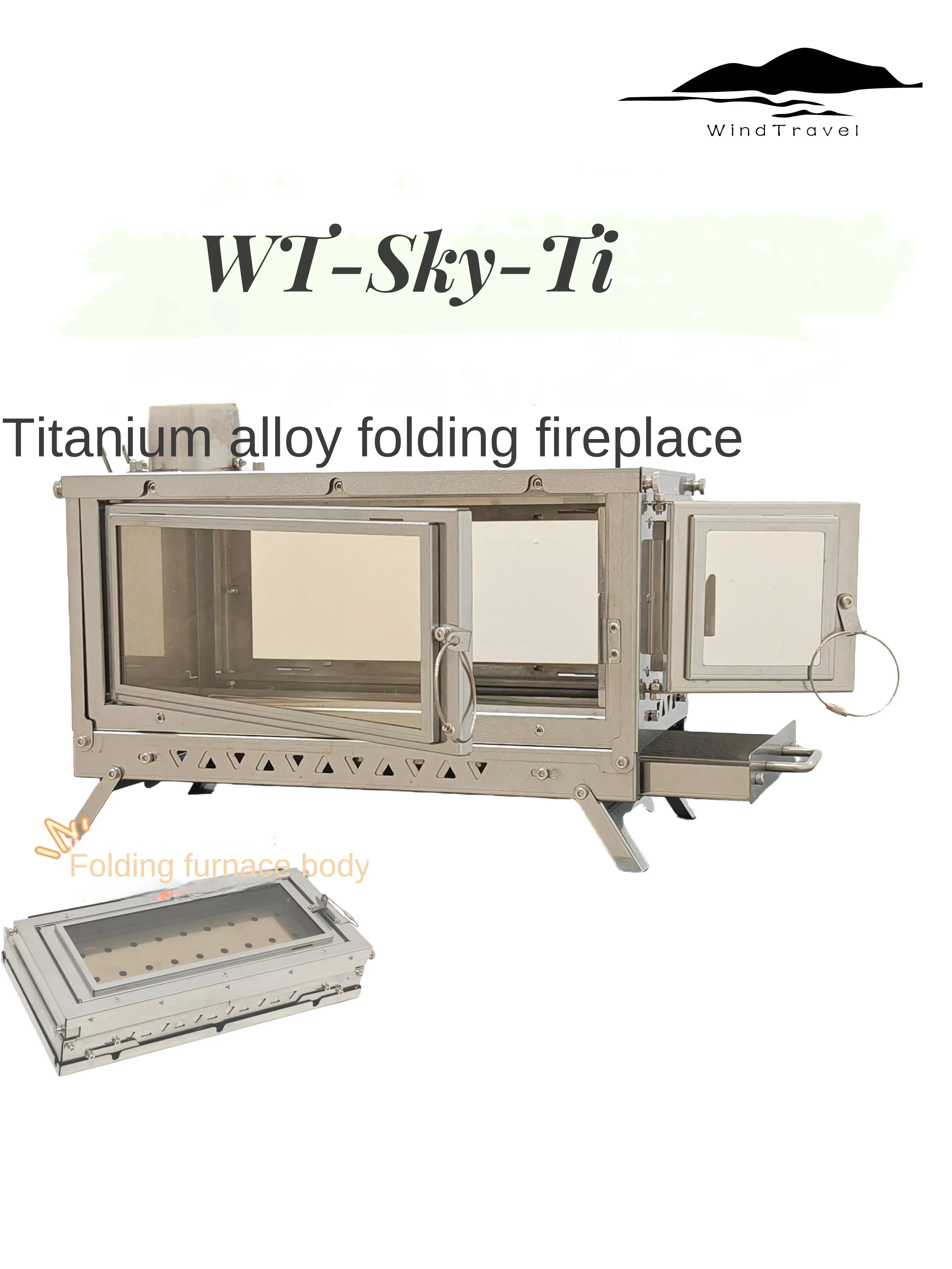 WT-Sky-Ti titanium alloy foldi - Camping Cooking Grate recension och pris