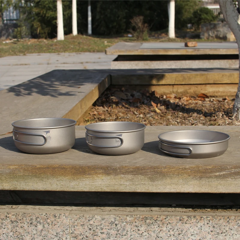 Keith 3PCS Titanium Cookware P - Camping Outdoor Cooking Set recension och pris