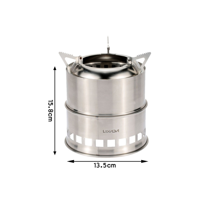 Lixada Stainless Steel Wood St - Camping Cooking Grate recension och pris