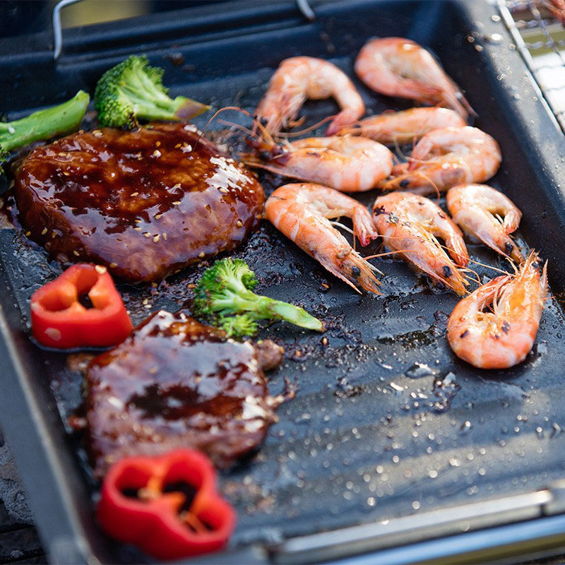 Outdoors Thick Square Grill Pa - Camping Cooking Set Non Stick recension och pris