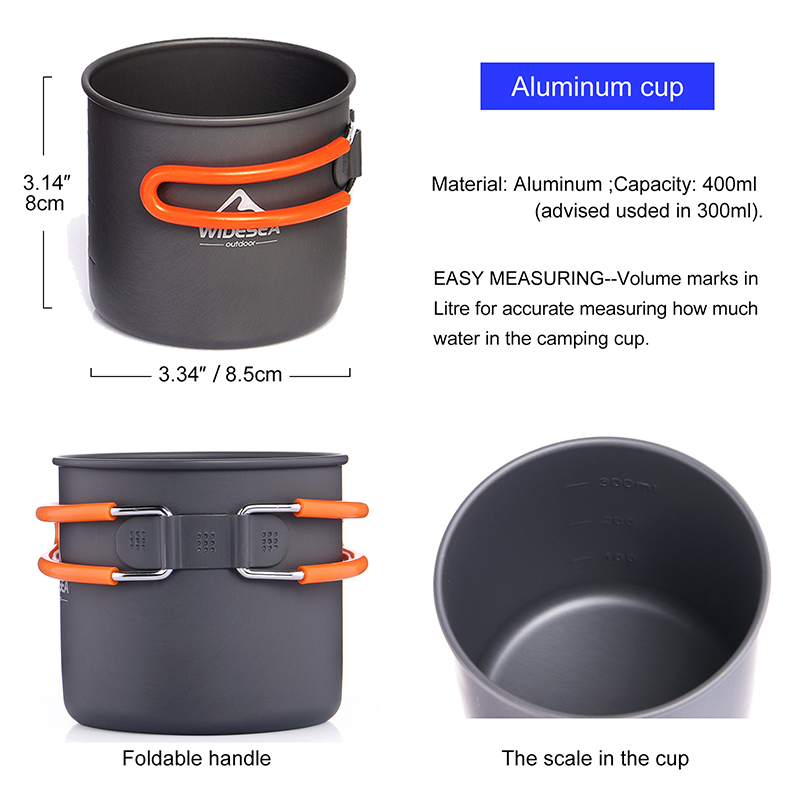 Widesea Camping Cookware Set O - Camping Cooking Burner recension och pris