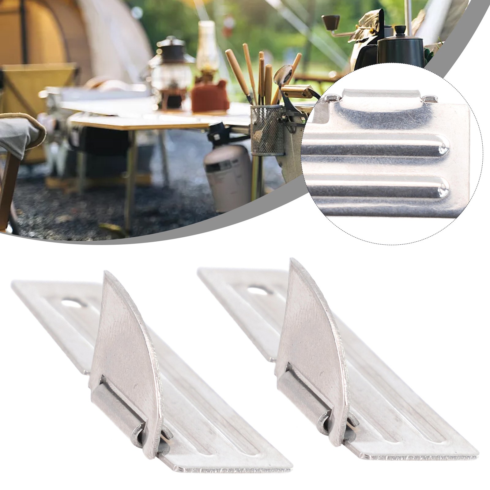 2pcs Stainless Steel Mini Fold - Camping Hiking Cooking recension och pris