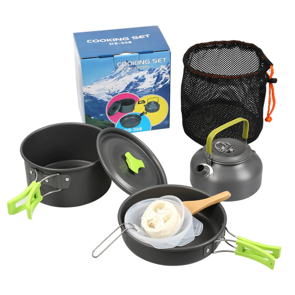 Camping Cooking Pot Pan Kettle - Camping Cooking Set Ds 308 recension och pris