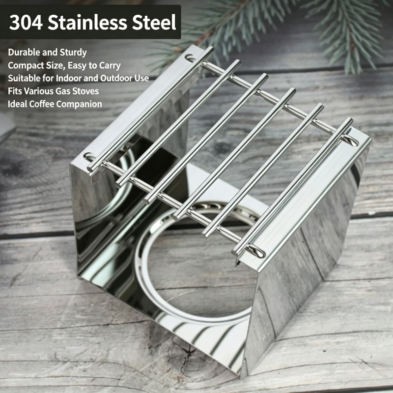 Stainless Steel Square Coffee  - Camping Hiking Cooking recension och pris