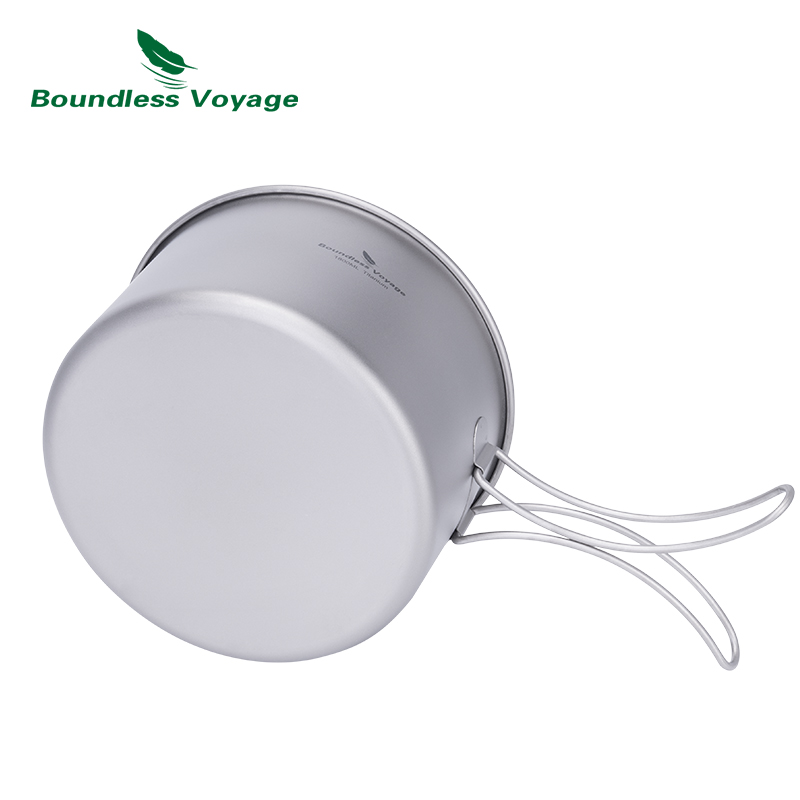 Boundless Voyage Titanium Pot  - Camping Cooking Set Non Stick recension och pris