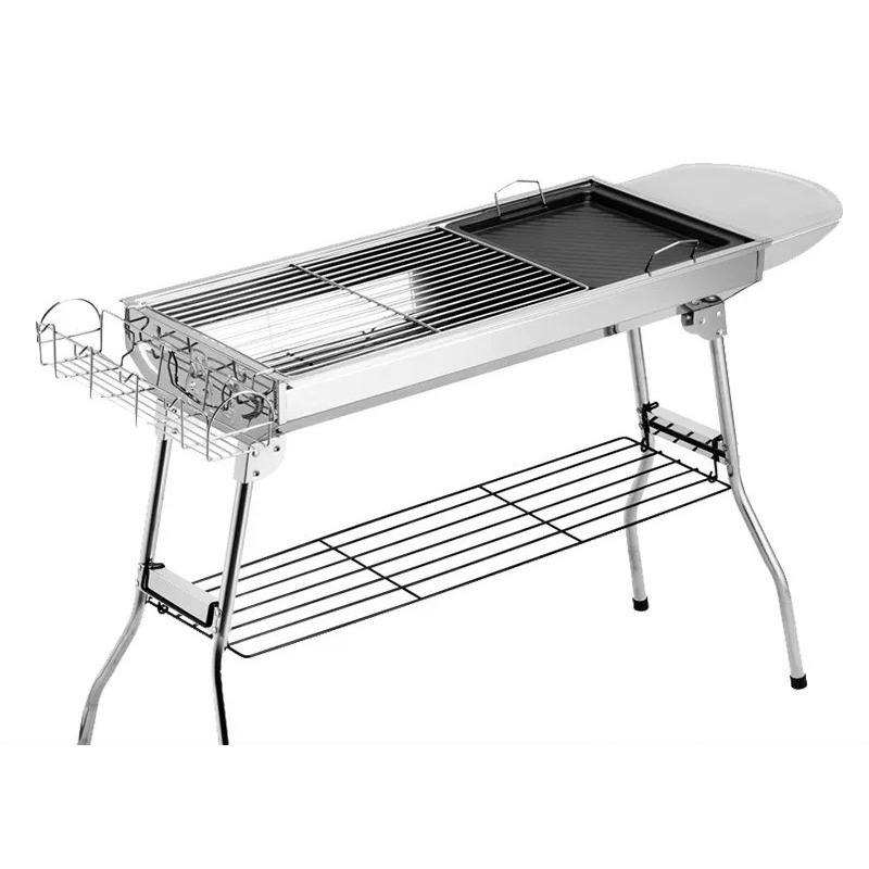 Large Folding Charcoal Barbecu - Camping Cooking Device recension och pris
