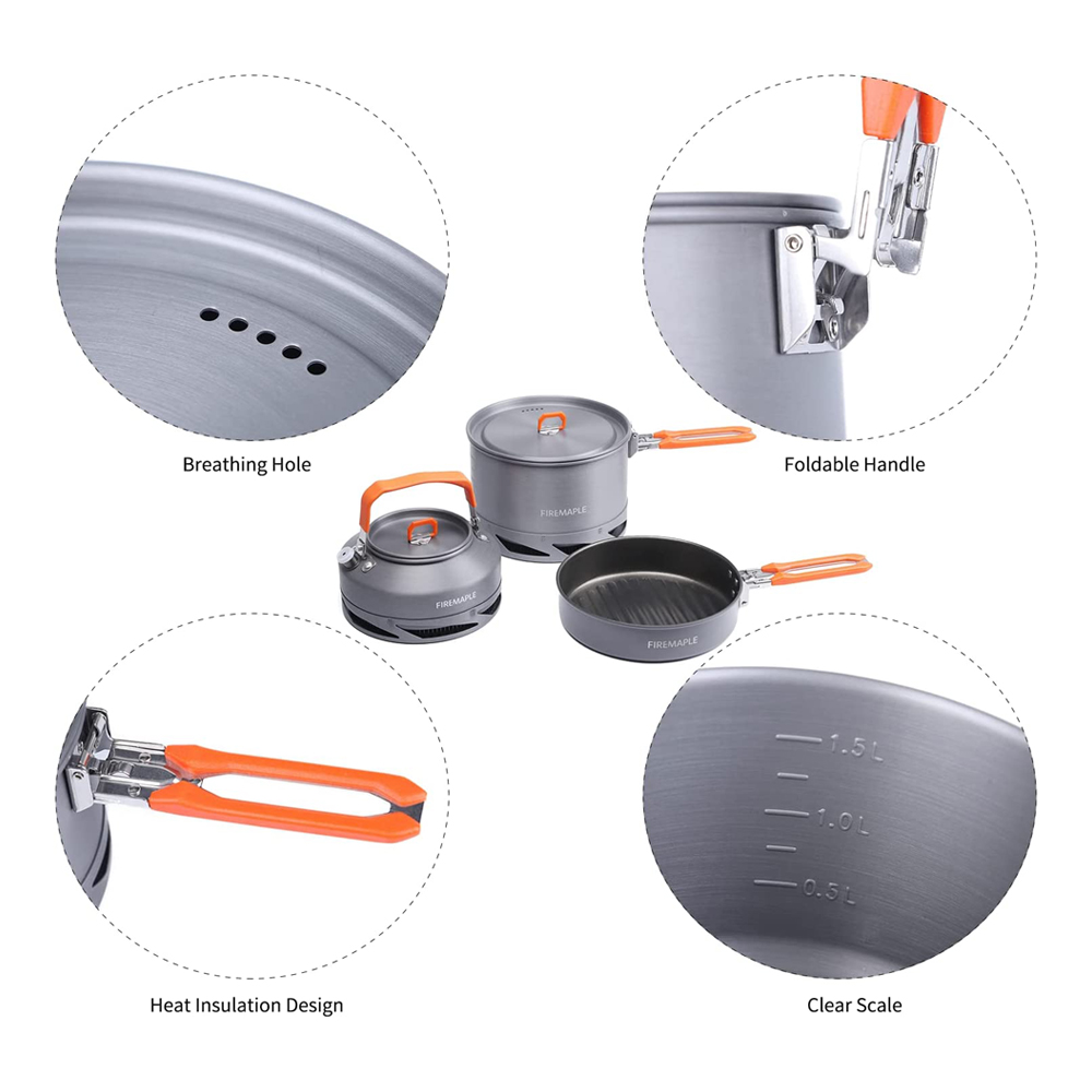 Fire Maple Camping Cookware Ut - Camping Cooking Pot Set recension och pris