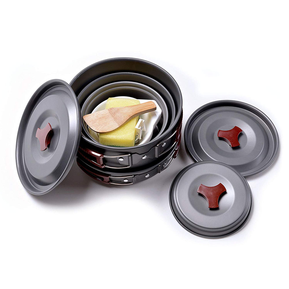 Outdoor Camping Cookware Kit N - Camping Cooking Set Non Stick recension och pris