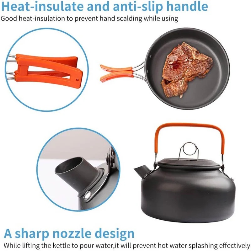 Camping Cooking set Camping Co - Camping Cooking Set Non Stick recension och pris