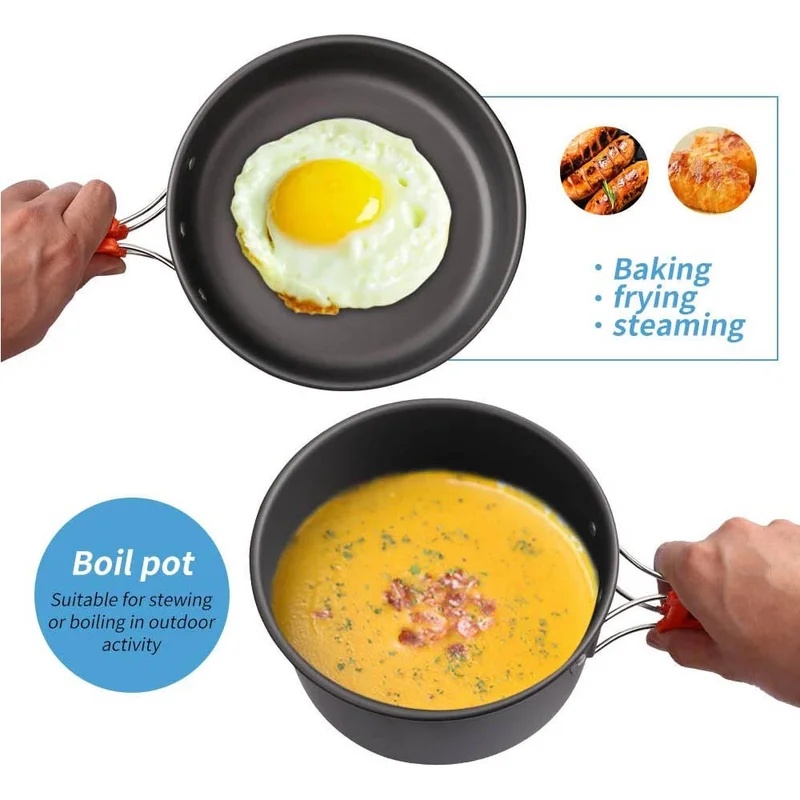Camping Cooking set Camping Co - Camping Cooking Set Non Stick recension och pris