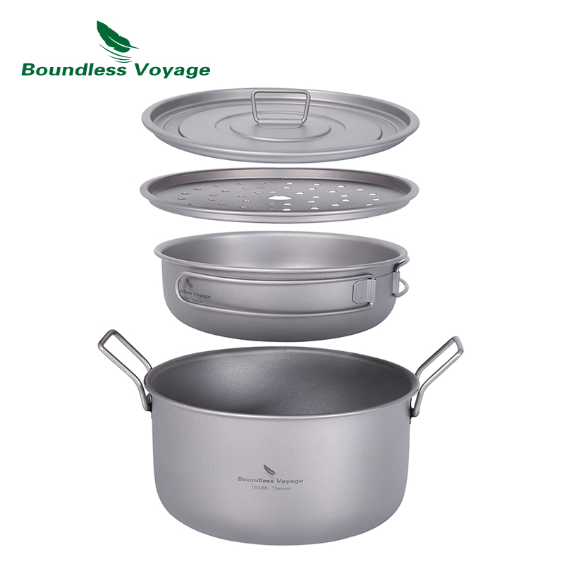 Boundless Voyage Camping Cooki - Camping Cooking Pot Set recension och pris